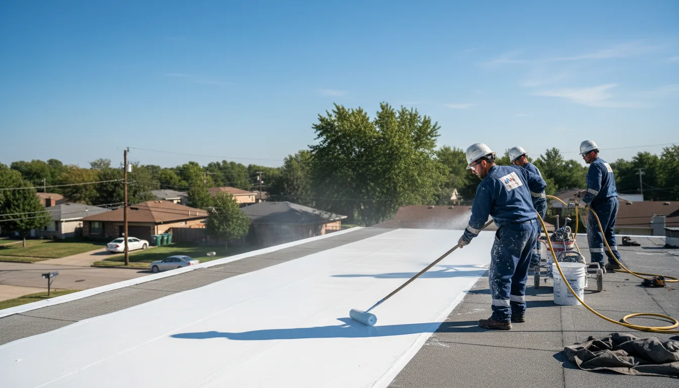 Commercial roof coating in Deridder, LA near me